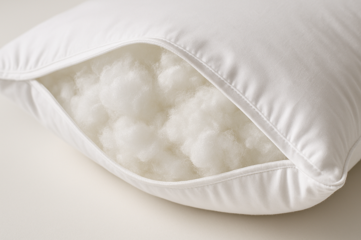 Close-up of Fibre Cushion Filling