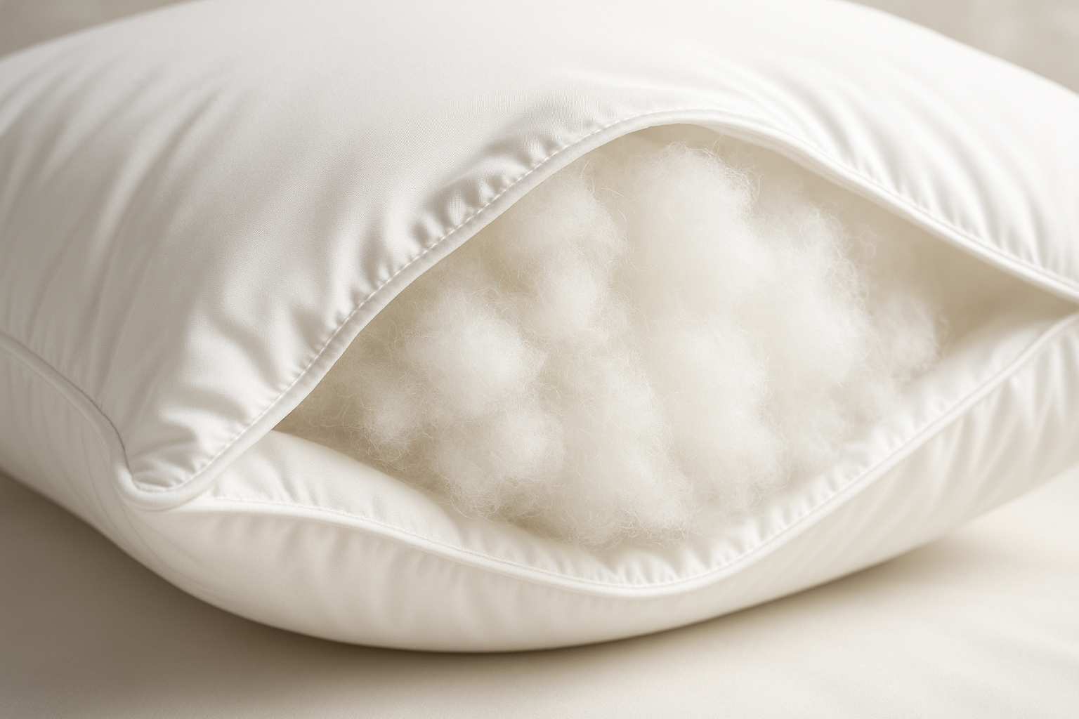 Close-up of Microfiber Cushion Filling