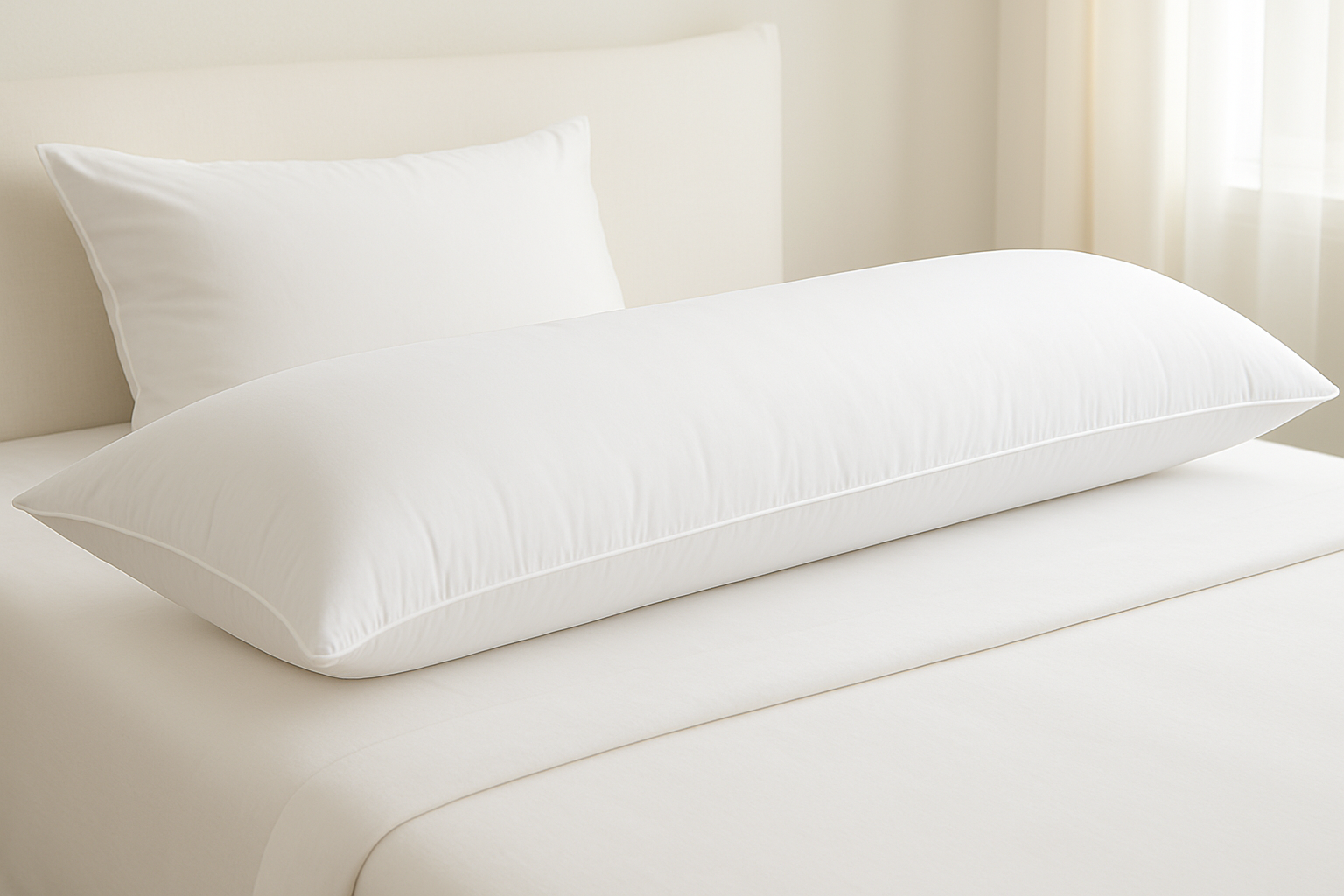 Premium White Body Pillow