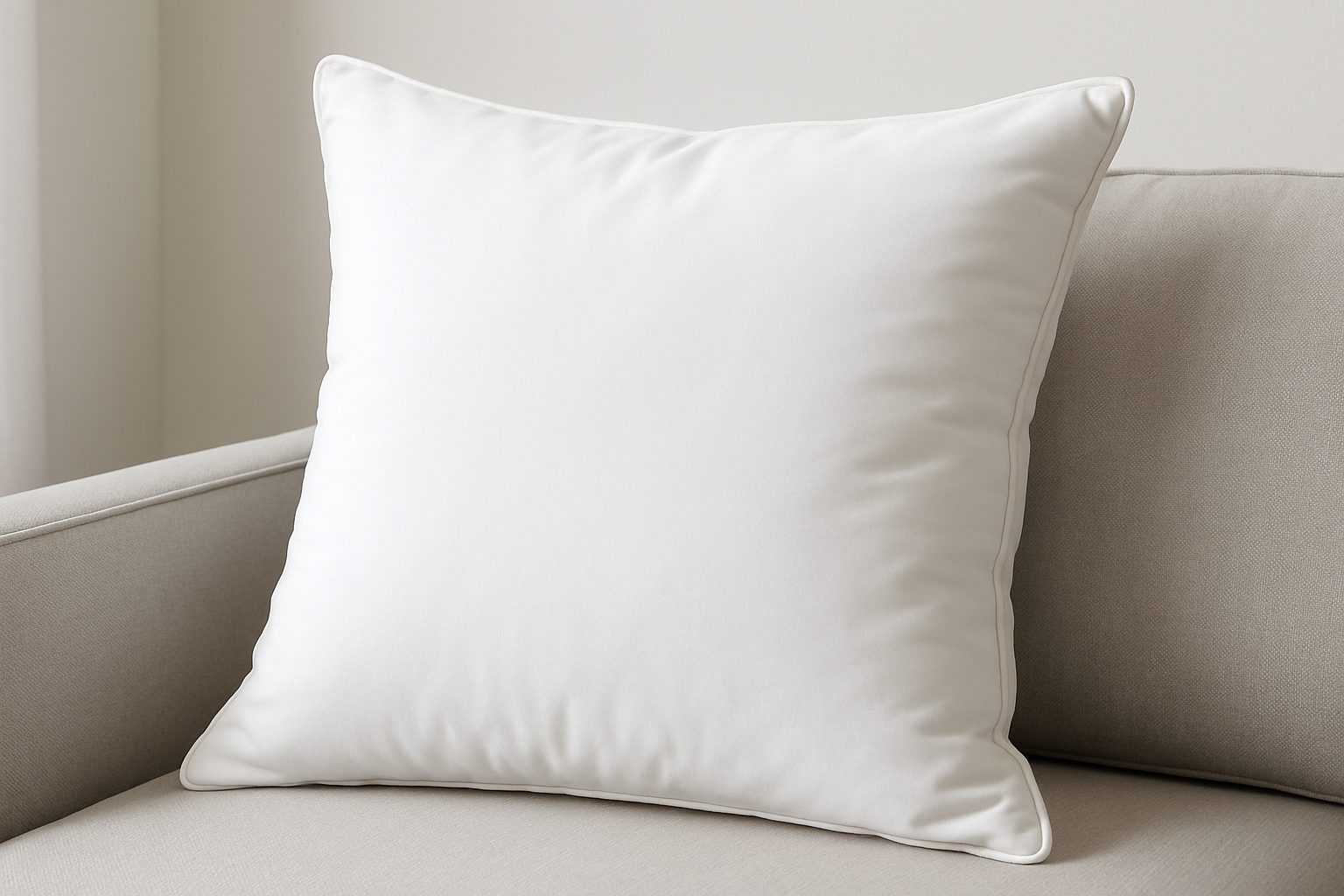 Premium White Fibre Cushion